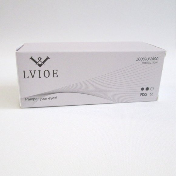 Lvioe Womens Cat Eye Small Sunglasses Frosted Frames Mirrored Lenses UV400